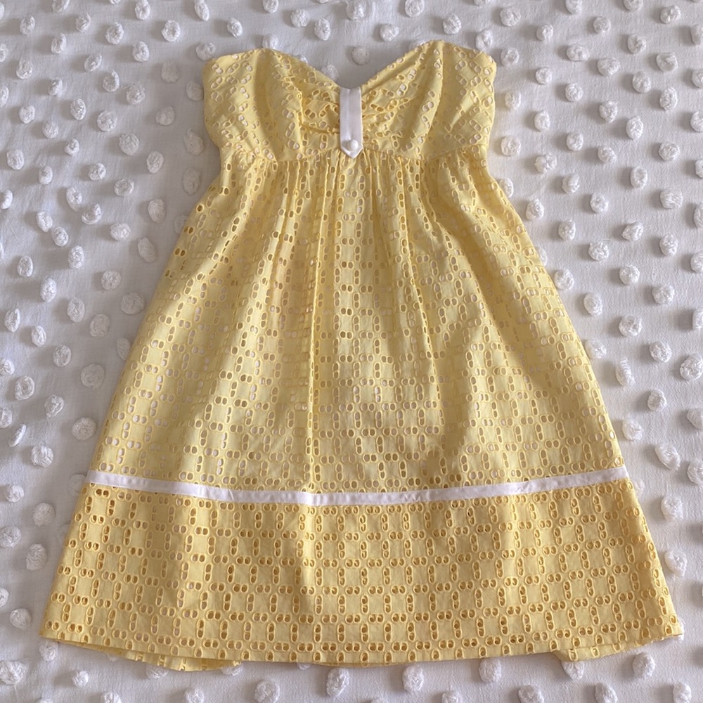 ☀️SHOSHANNA sunshine eyelet dress w/pockets☀️